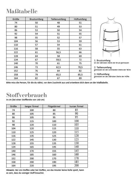 Fadenkäfer Papierschnittmuster Wickelkleid Holly Kinder